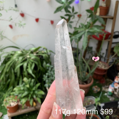 Clear Quartz Laser Wands (Brazil) 117G 120Mm Point