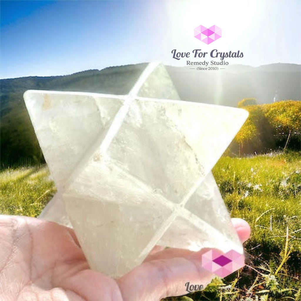 Clear Quartz Merkaba 10Cm