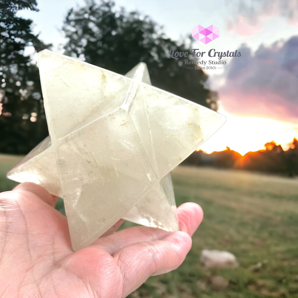 Clear Quartz Merkaba 10Cm
