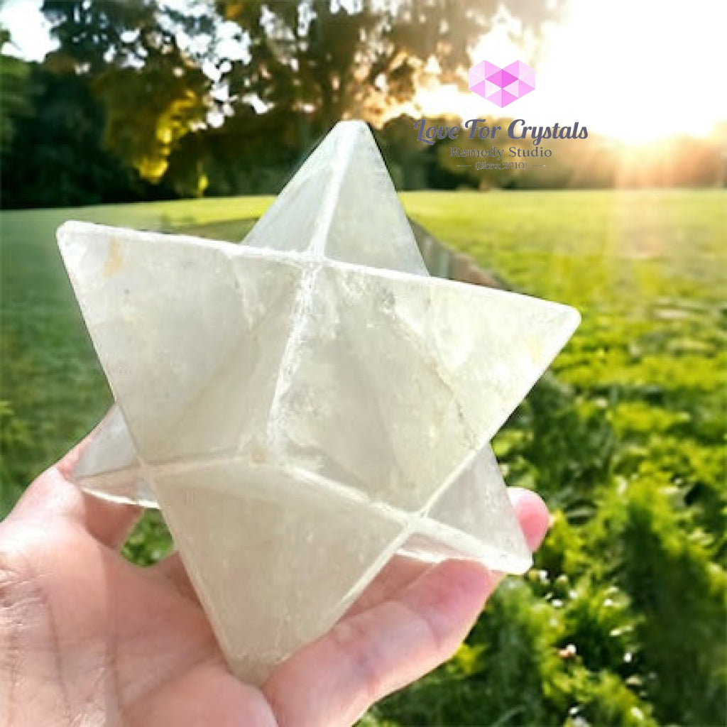 Clear Quartz Merkaba 10Cm