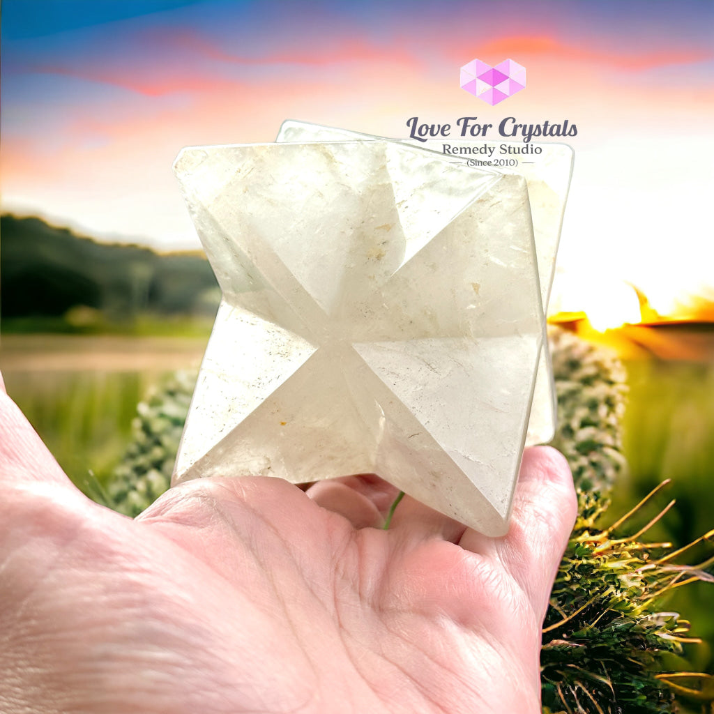 Clear Quartz Merkaba 10Cm