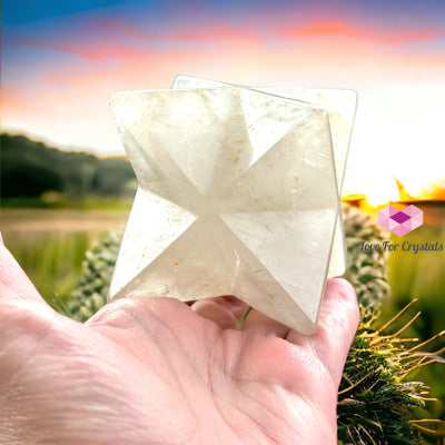 Clear Quartz Merkaba 10Cm