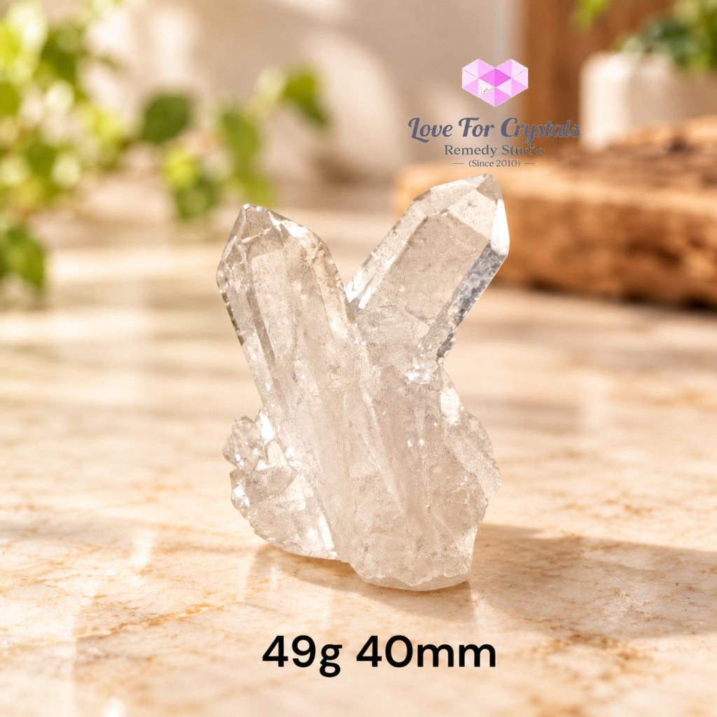 Clear Quartz Mini Clusters AAA (Brazil) - 49g 40mm - Clear quartz