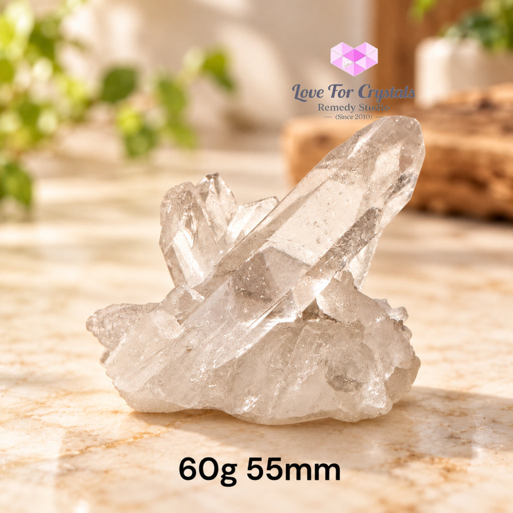 Clear Quartz Mini Clusters AAA (Brazil) - 60g 55mm - Clear quartz