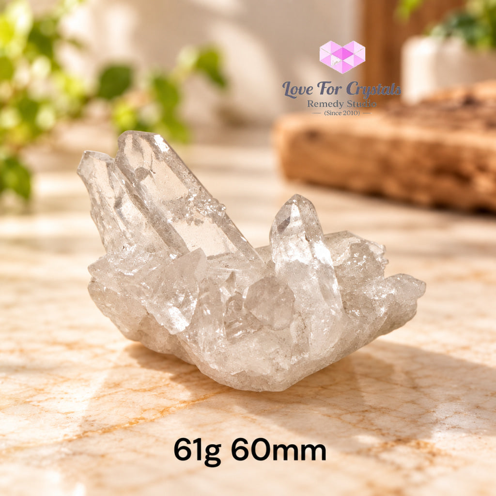Clear Quartz Mini Clusters AAA (Brazil) - 61g 60mm - Clear quartz