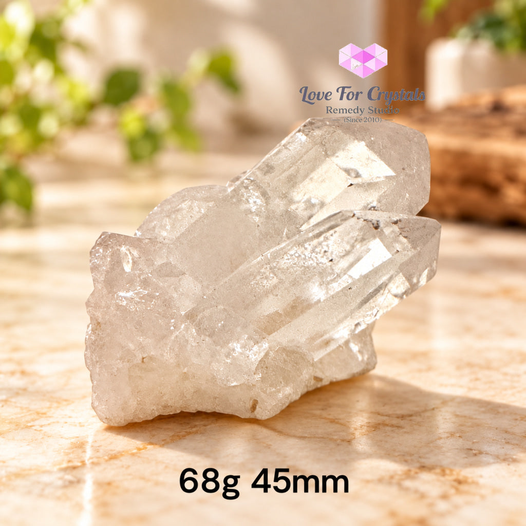 Clear Quartz Mini Clusters AAA (Brazil) - 68g 45mm - Clear quartz