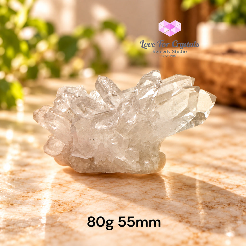 Clear Quartz Mini Clusters AAA (Brazil) - 80g 55mm - Clear quartz