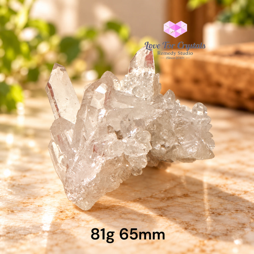 Clear Quartz Mini Clusters AAA (Brazil) - 81g 65mm - Clear quartz