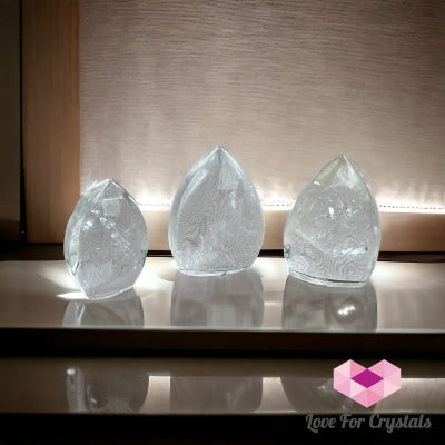 Clear Quartz Mini Crystal Flame (Brazil) Aaa Grade (40-50Mm) Quartz
