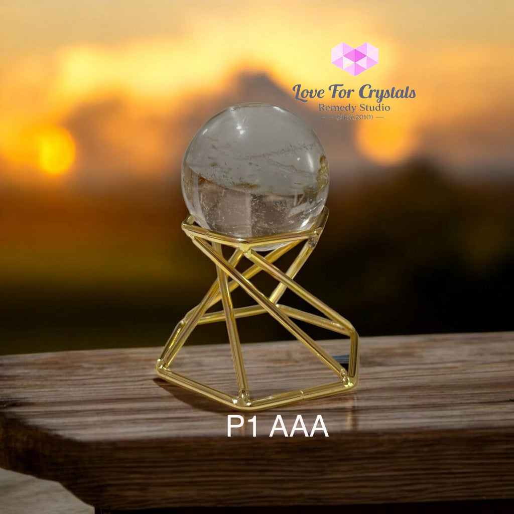 Clear Quartz Mini Sphere Harmonizer (40mm) Photo 1 AAA Grade Clear quartz