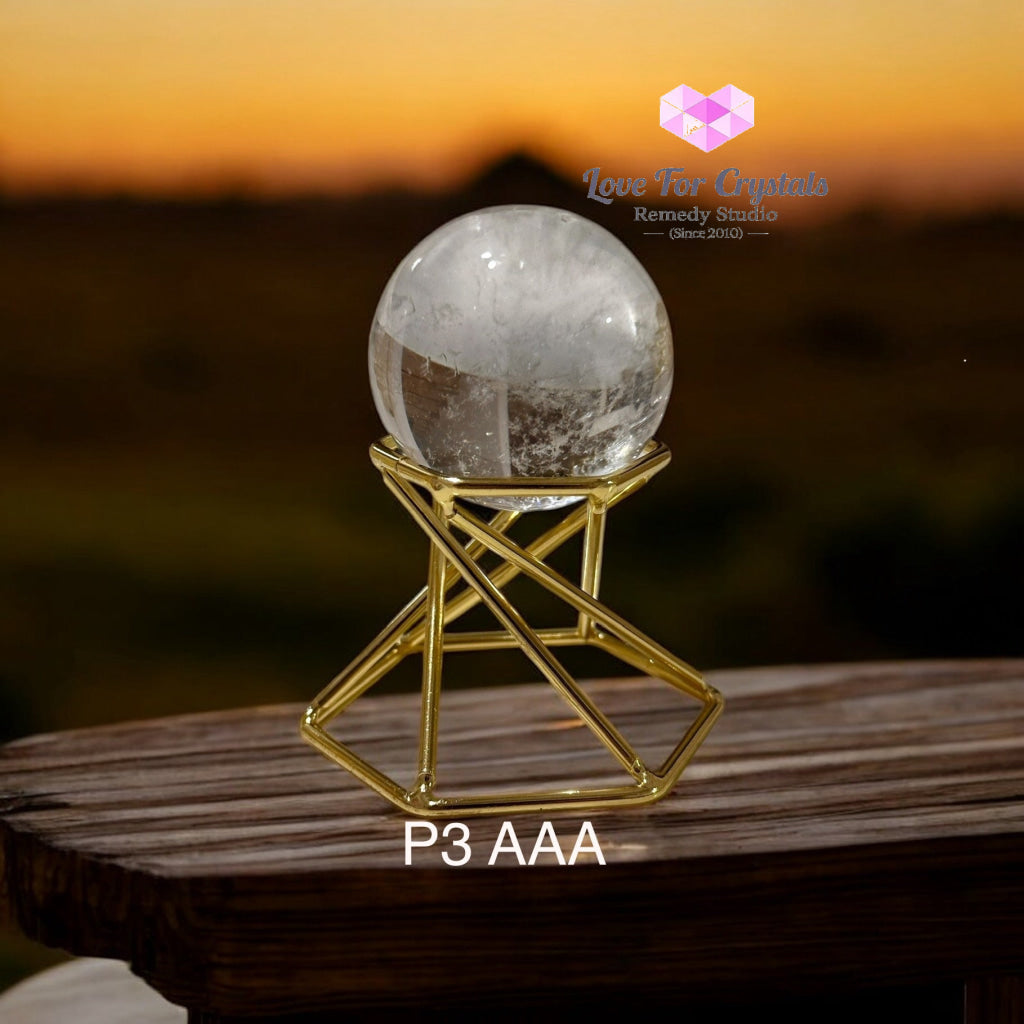 Clear Quartz Mini Sphere Harmonizer (40mm) Photo 3 AAA Grade Clear quartz