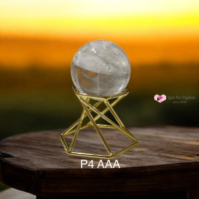 Clear Quartz Mini Sphere Harmonizer (40mm) Photo 4 AAA Grade Clear quartz