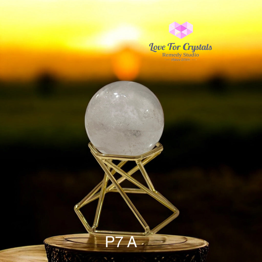 Clear Quartz Mini Sphere Harmonizer (40mm) Photo 7 A Grade Clear quartz