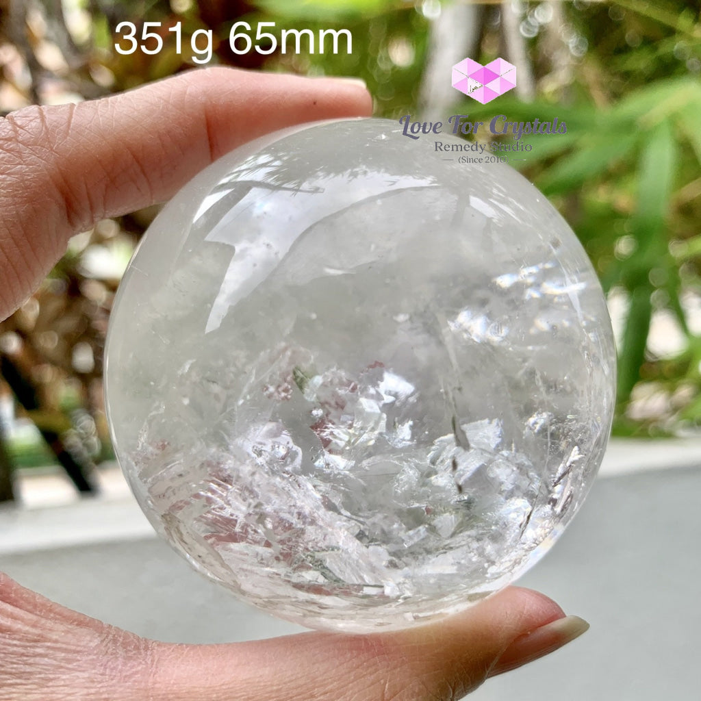 Clear Quartz Sphere With Rainbow (Brazil)