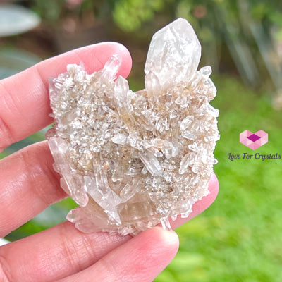 Clear Quartz Thin Plate Matrix (South Africa) Collectors 50X40Mm Raw Crystals