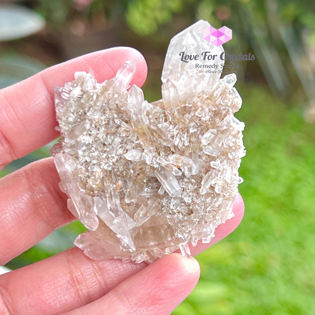 Clear Quartz Thin Plate Matrix (South Africa) Collectors 50X40Mm Raw Crystals