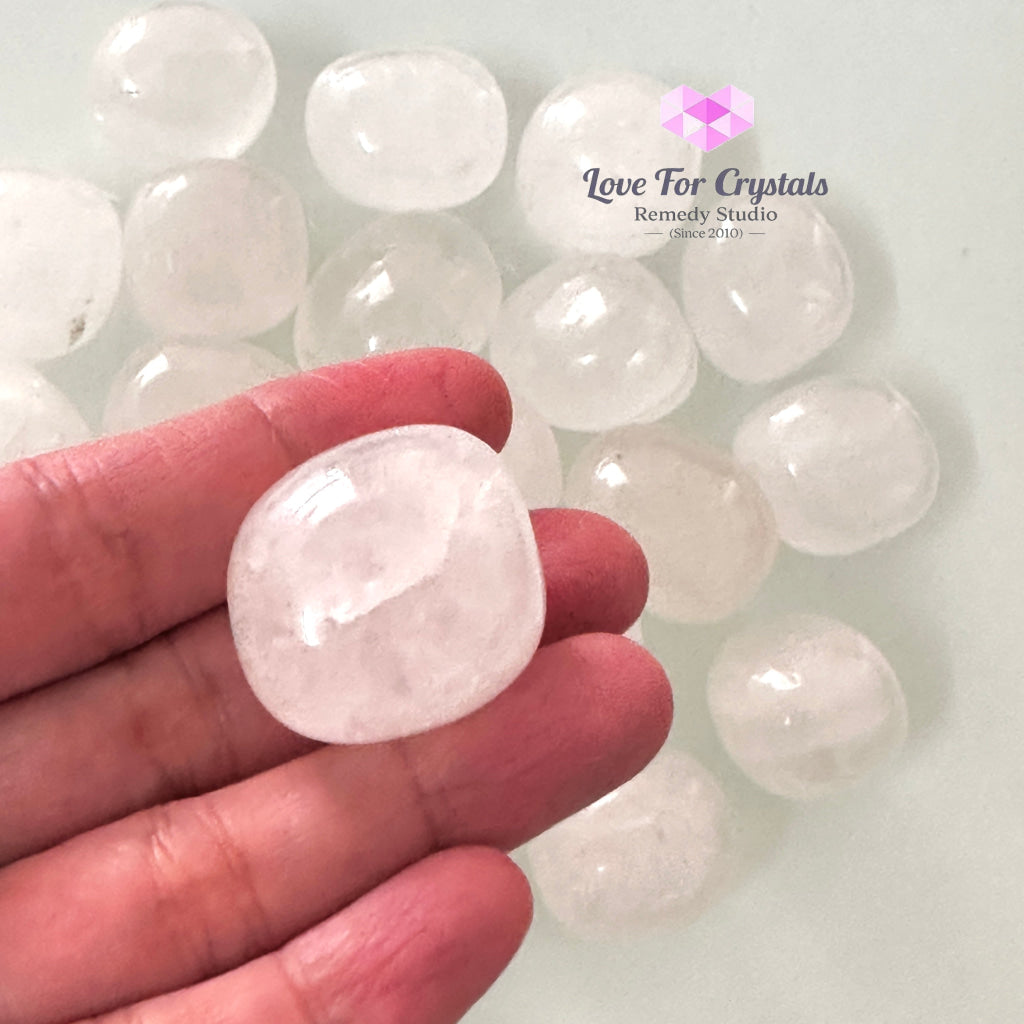 Clear Quartz Tumbled Stone 20-30mm, Good Vibes - Random Piece - Tumbled Stones