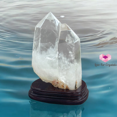 Clear Quartz Twin Towers With Stand High Grade (30% Off) Brazil