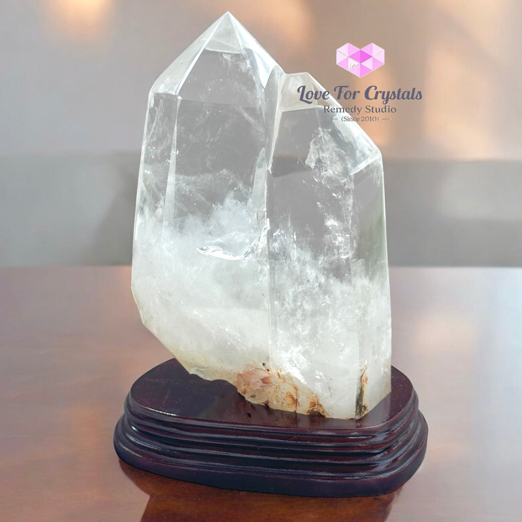 Clear Quartz Twin Towers With Stand High Grade (30% Off) Brazil