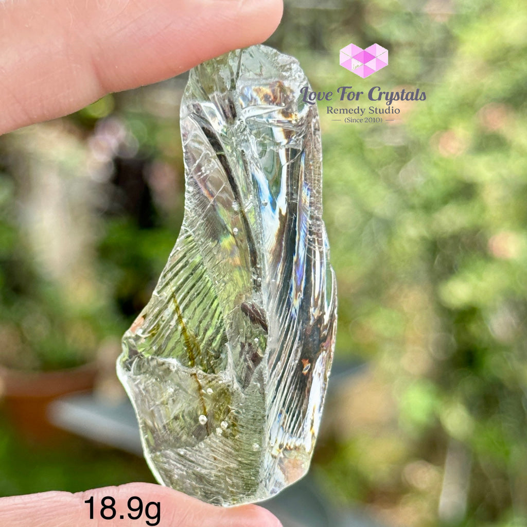 Cosmic Ice Celestial Gold Shaman Andara Crystal (High Vortex Mount Shasta) 18.9G