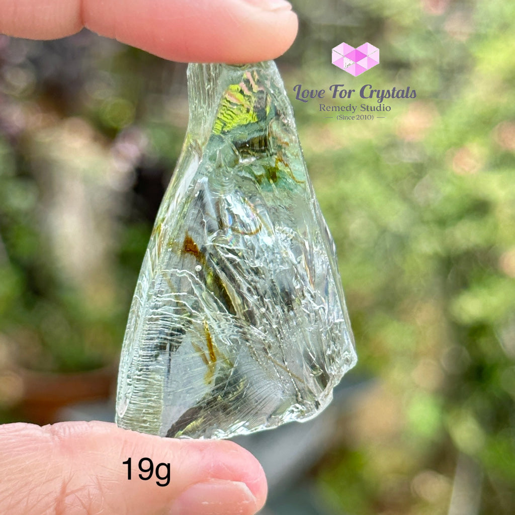 Cosmic Ice Celestial Gold Shaman Andara Crystal (High Vortex Mount Shasta) 19G