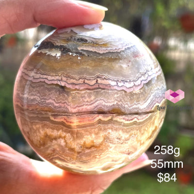Crazy Lace Agate Sphere (Indonesia) 258G 55Mm