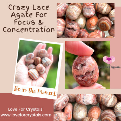 Crazy Lace Agate Tumbled Pebbles (30-40Mm) Stones