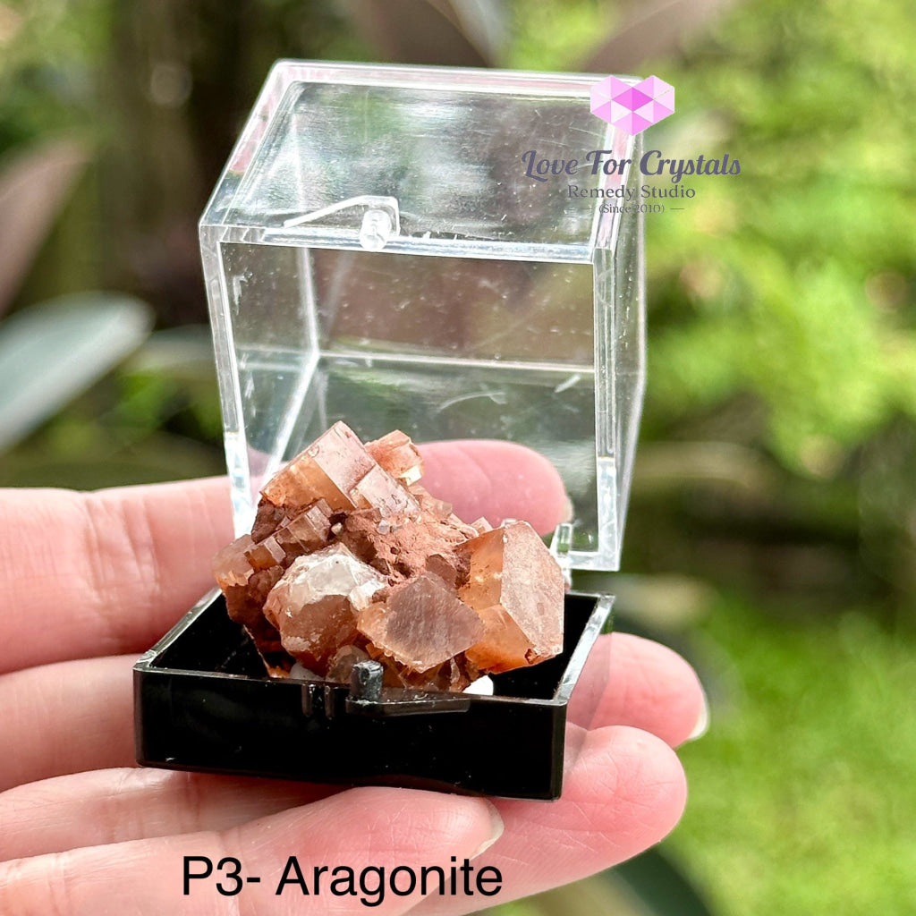 Crystal Mineral Specimen In A Box (35Mm Box) Photo 3- Aragonite Raw Crystals