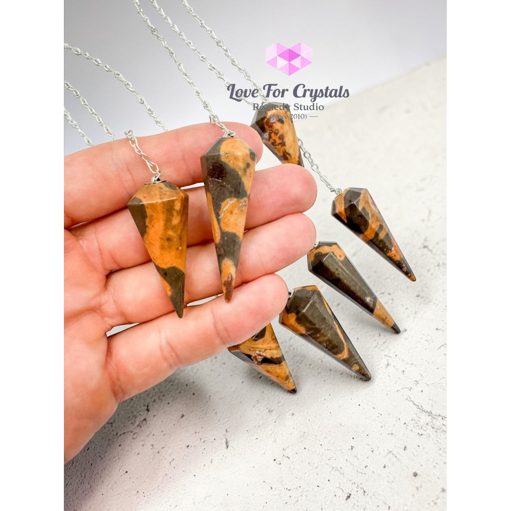 Crystal Pendulums 30-40mm (encoded & activated)* Jasper Pendants & Necklaces