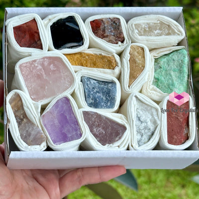 Crystals & Minerals Raw Box Set (12-15 Pieces) Brazil Crystals