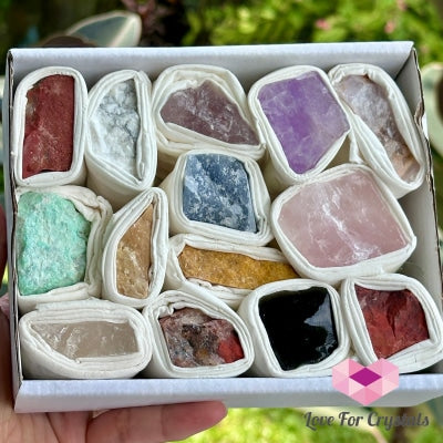 Crystals & Minerals Raw Box Set (12-15 Pieces) Brazil Crystals