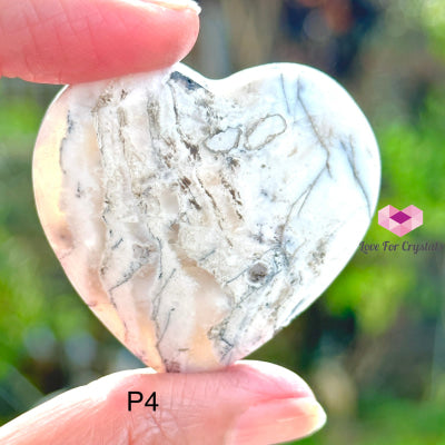 Dendritic Agate Heart (40Mm)