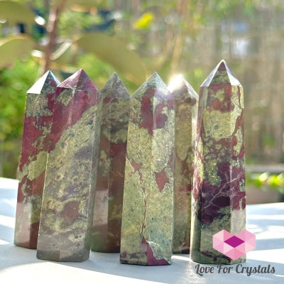 Dragon Bloodstone Tower Point (India) Points Crystal