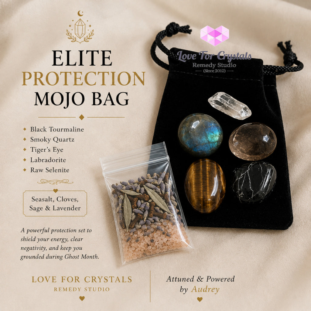 Elite Protection Mojo Bag (Attuned & Powered by Audrey) - Crystal set