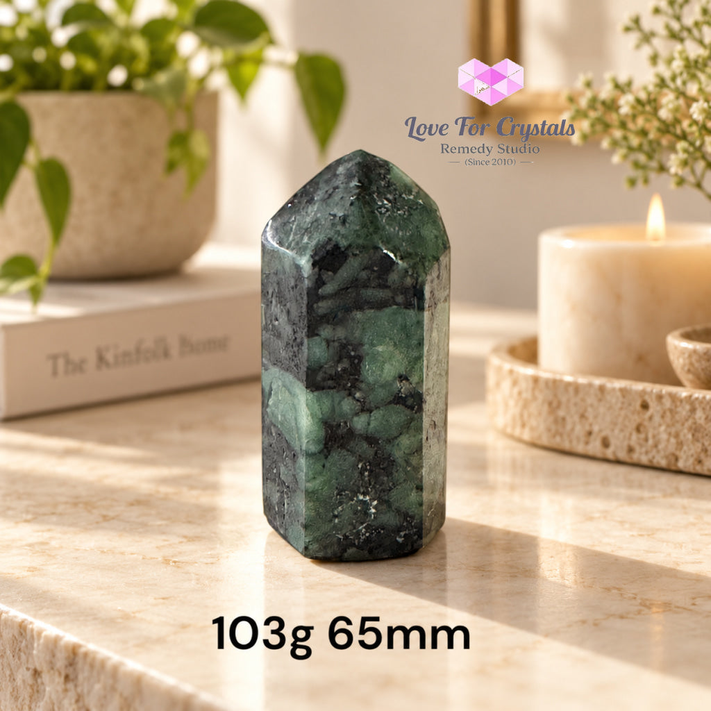 Emerald AAA Tower (Brazil) 2nd Luckiest Stone - 103g 65mm - Emerald