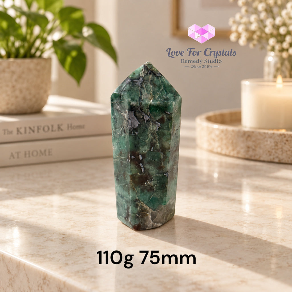 Emerald AAA Tower (Brazil) 2nd Luckiest Stone - 110g 75mm - Emerald