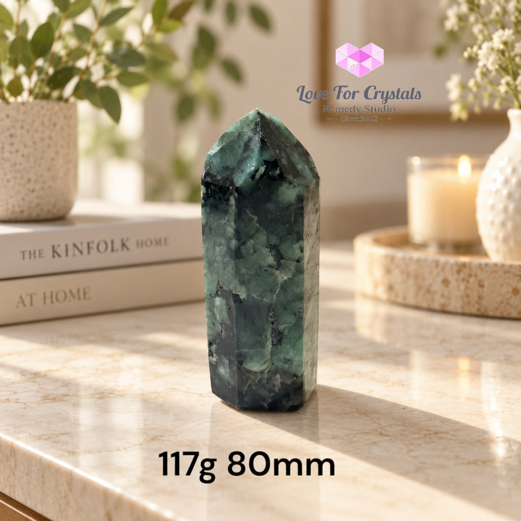 Emerald AAA Tower (Brazil) 2nd Luckiest Stone - 117g 80mm - Emerald