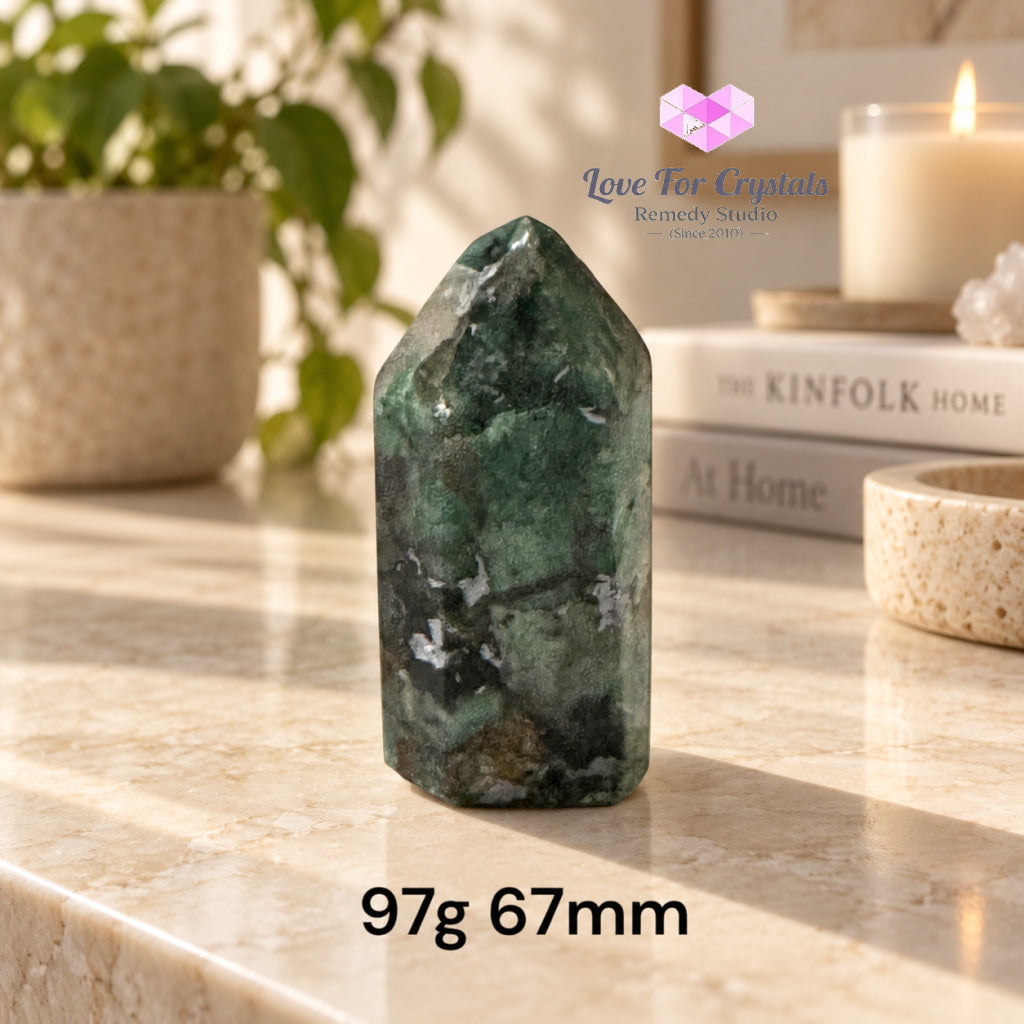 Emerald AAA Tower (Brazil) 2nd Luckiest Stone - 97g 67mm - Emerald