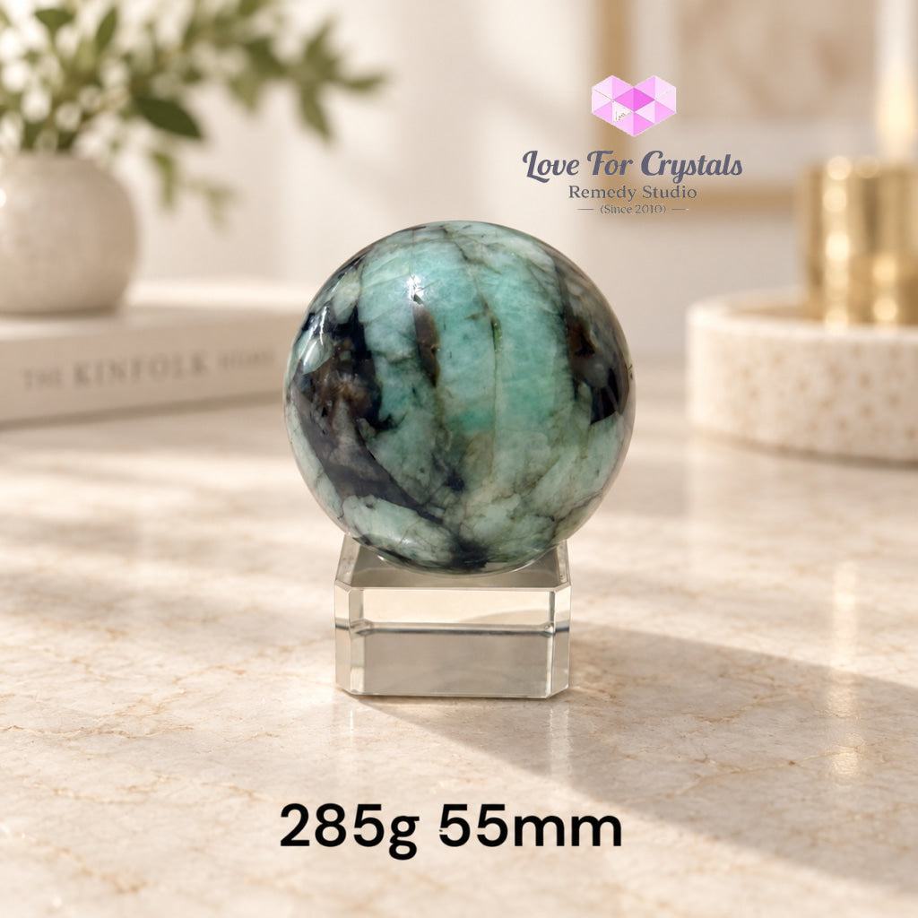 Emerald Premium Sphere AAA (Brazil) Orb of Luck - 285g 55mm - Emerald