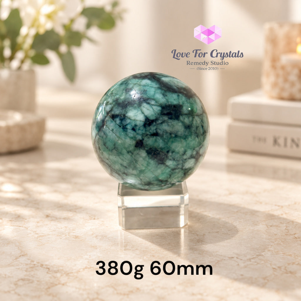 Emerald Premium Sphere AAA (Brazil) Orb of Luck - 380g 60mm - Emerald