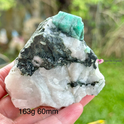Emerald Raw Matrix (Brazil) Aaa Grade Rare And Collectors 163G 60Mm Crystal
