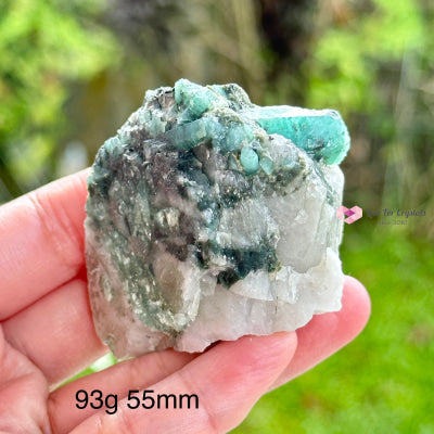 Emerald Raw Matrix (Brazil) Aaa Grade Rare And Collectors 93G 55Mm Crystal