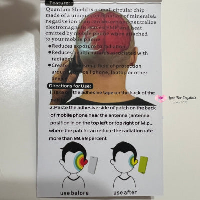 EMF Reduction Patch Sticker Metaphysical tool