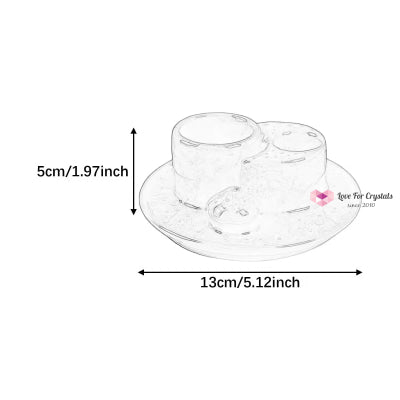 Encoded Sacred Ceramic Dish Sets 13cmx5cm (Lightline Essentials) Holder Incense