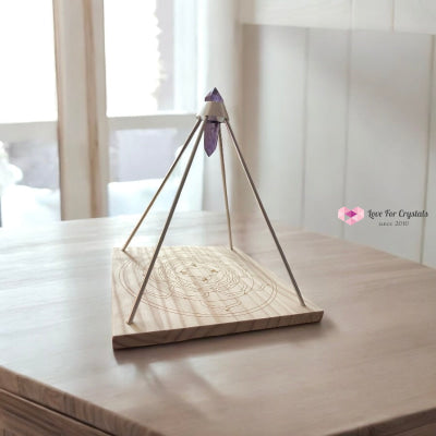 Energy Mandala Pyramid (with Amethyst DT Point) 22 cm Sacred symbols