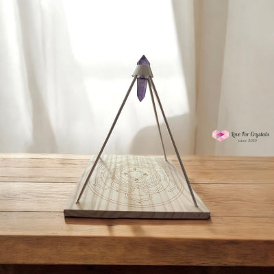 Energy Mandala Pyramid (with Amethyst DT Point) 22 cm Sacred symbols