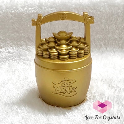 Feng Shui Wealth Bucket (Brass) 8Cm