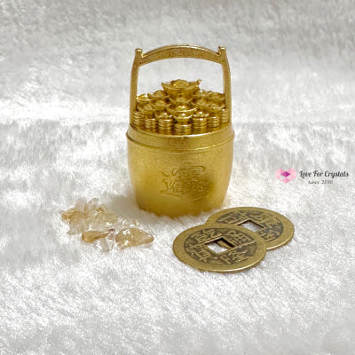 Feng Shui Wealth Bucket (Brass)