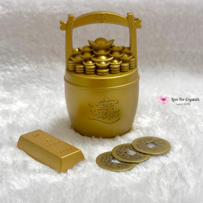 Feng Shui Wealth Bucket (Brass)