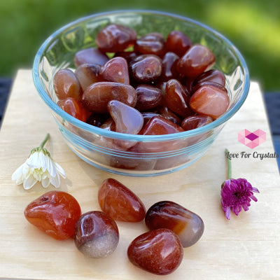 Fire Agate Tumbled (Brazil) Stones